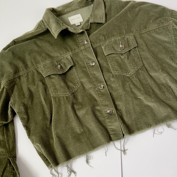 American Eagle Green Corduroy Jacket - Picture 2 of 3
